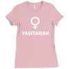 vagitarian sex hetero bucks night vegetarian male female costume Ladies Fitted T-Shirt