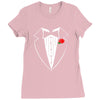 rose tuxedo t shirt Ladies Fitted T-Shirt