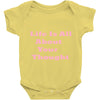 life is all Baby Onesie