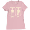 you me kleiner pimmel fun lustig Ladies Fitted T-Shirt