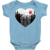 hike and love Baby Onesie