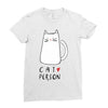 cat love person! Ladies Fitted T-Shirt