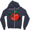 apple burster Zipper Hoodie