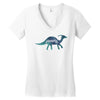 Princess Dinosaur Women's V-Neck T-Shirt