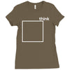 think outside the box Ladies Fitted T-Shirt