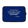 oscar wilde quote girls Laptop sleeve