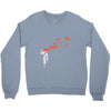 banksy headshot butterfly Crewneck Sweatshirt