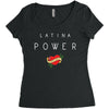 latina power with cute heart Women's Triblend Scoop T-shirt
