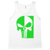 mad engine marvel brand punisher scar glow in the dark Tank Top