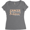 Cancer Picked The Wrong Diva Women's Triblend Scoop T-shirt