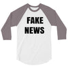 fake news 3/4 Sleeve Shirt