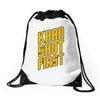 who shot first Drawstring Bags