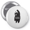 Black Bruin Metal Pin-back button