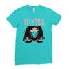 crimson red Ladies Fitted T-Shirt