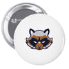 racoon Pin-back button