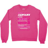 quens are born in january Crewneck Sweatshirt