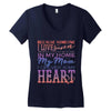 my mom is in heaven forever Women's V-Neck T-Shirt