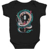 the girl and the dragon Baby Bodysuit