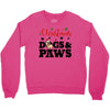 christmas dogs and paws Crewneck Sweatshirt