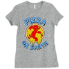 pizza on earth Ladies Fitted T-Shirt