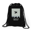 i want to believe 2 Drawstring Bags