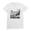 I Like Big Bucks And I Cannot Lie Ladies Fitted T-Shirt