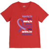 supporting the fighter, admiring the survivors, honoring the taken V-Neck Tee