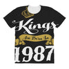 kings are born in 1987 All Over Women's T-shirt