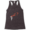 banksy headshot butterfly Racerback Tank