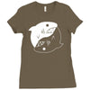 yin yang shark Ladies Fitted T-Shirt