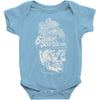six on the brain Baby Onesie