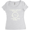 i cant brain today Women's Triblend Scoop T-shirt
