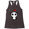 i love panda Racerback Tank