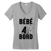 bebe a bord Women's V-Neck T-Shirt