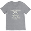 i cant brain today V-Neck Tee