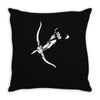 pfeil bogen archery arrow bow magic fantasy hunter schurke assasins ga Throw Pillow
