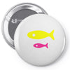 big fish little fish cardboard box Pin-back button
