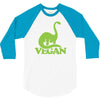vegan dinosaur best trending 3/4 Sleeve Shirt