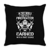 The Title Firefighter Not Earned From Fancy Degree Throw Pillow