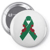 liver ribbon and rose Pin-back button