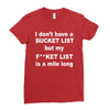 fucket list Ladies Fitted T-Shirt