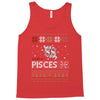 santa pisces christmas ugly t shirts Tank Top