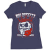 praying skull Ladies Fitted T-Shirt