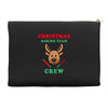 christmas baking team crew rudolph Accessory Pouches