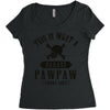This Is What A Bad Ass Pawpaw Looks Like Women's Triblend Scoop T-shirt