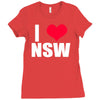 i heart nsw Ladies Fitted T-Shirt