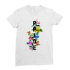 Pride Floral LGBT Colors Ladies Fitted T-Shirt