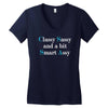 classy sassy and a bit smart assy Women's V-Neck T-Shirt