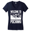welcome to pochinki Women's V-Neck T-Shirt