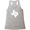 home texas outline Racerback Tank